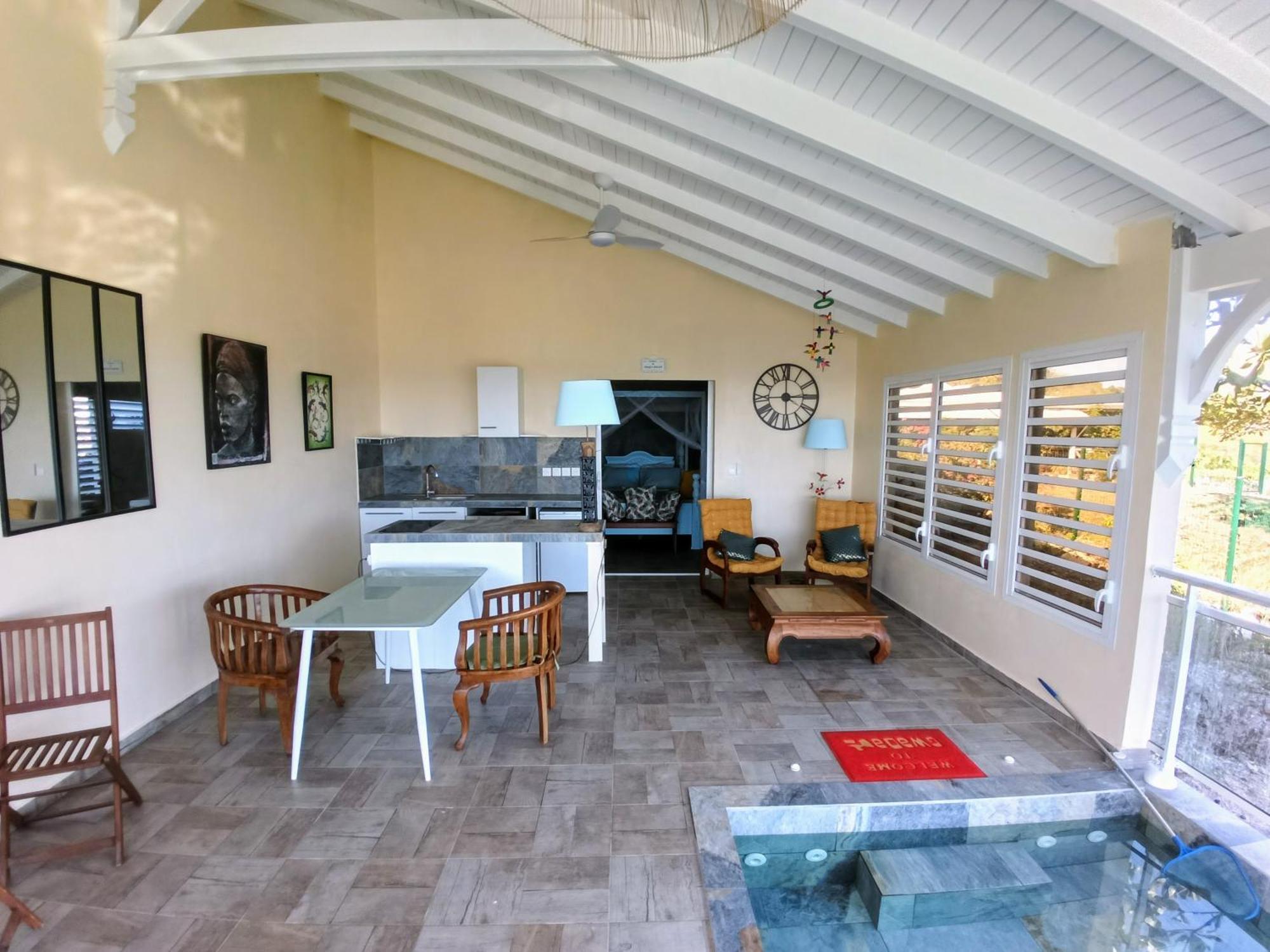Aux Colibris Amoureux : Loft De Standing Avec Vue Mer Grand-Bourg Kültér fotó