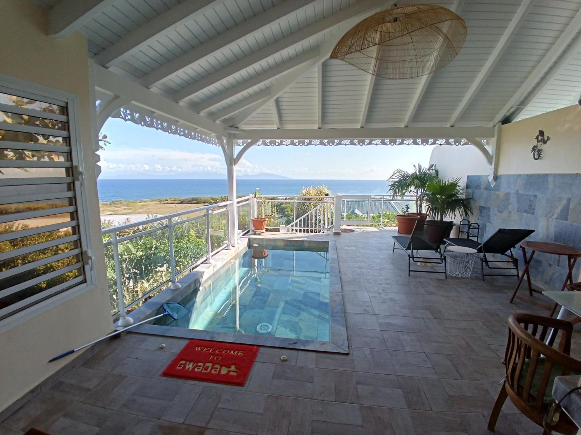 Aux Colibris Amoureux : Loft De Standing Avec Vue Mer Grand-Bourg Kültér fotó